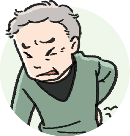 腰痛の影に「反り腰」の影響が？
